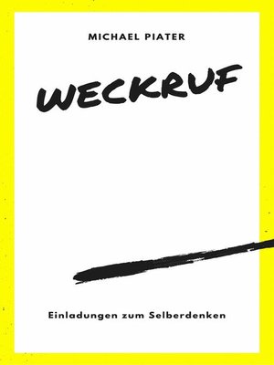cover image of Weckruf